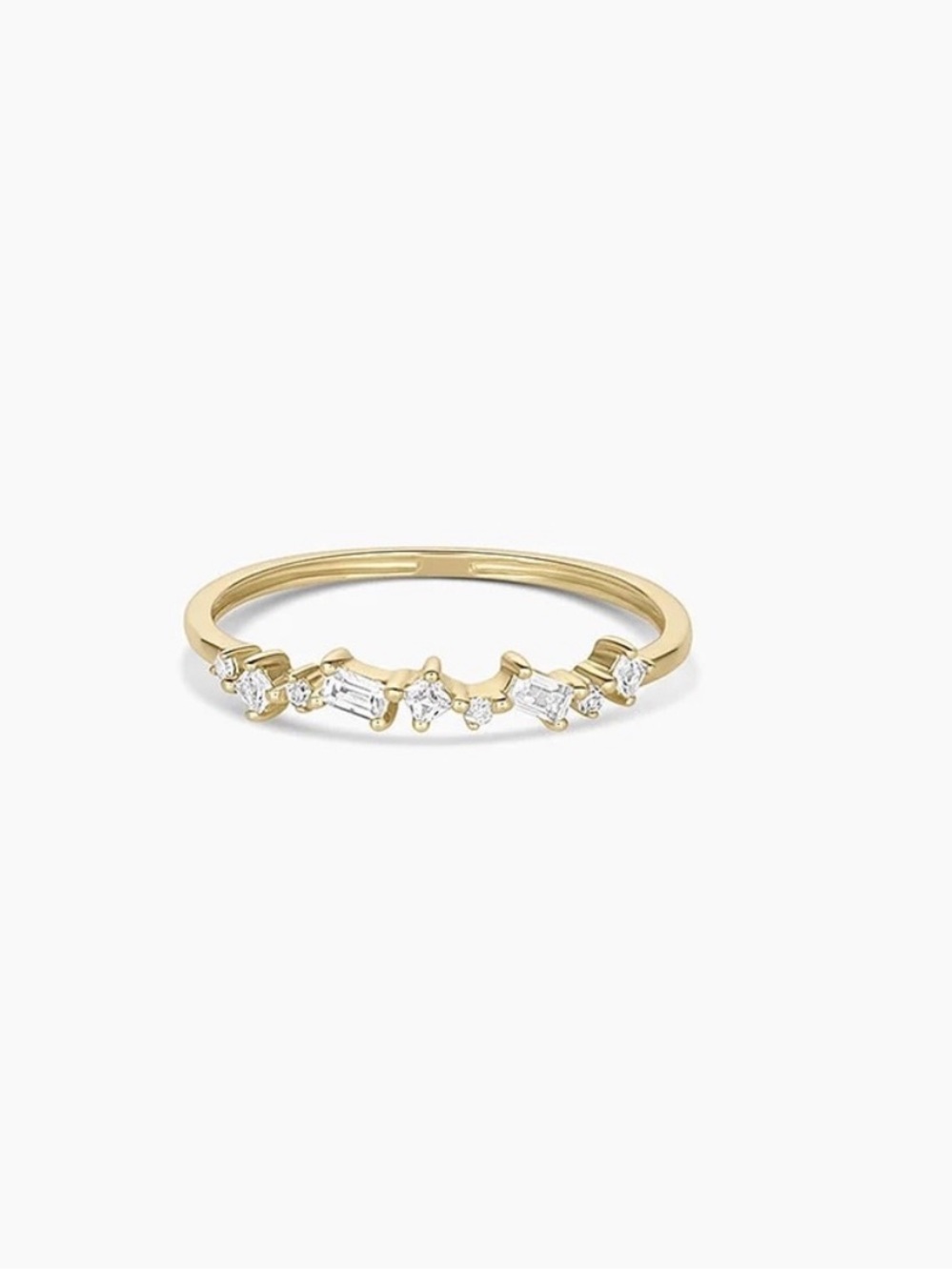 Delicate Gold Starline Ring - Gold